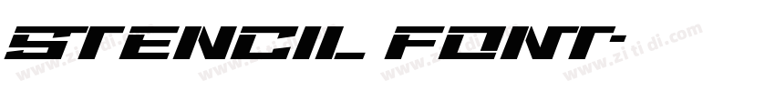 stencil font字体转换
